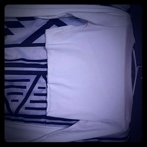 White cropped sweater